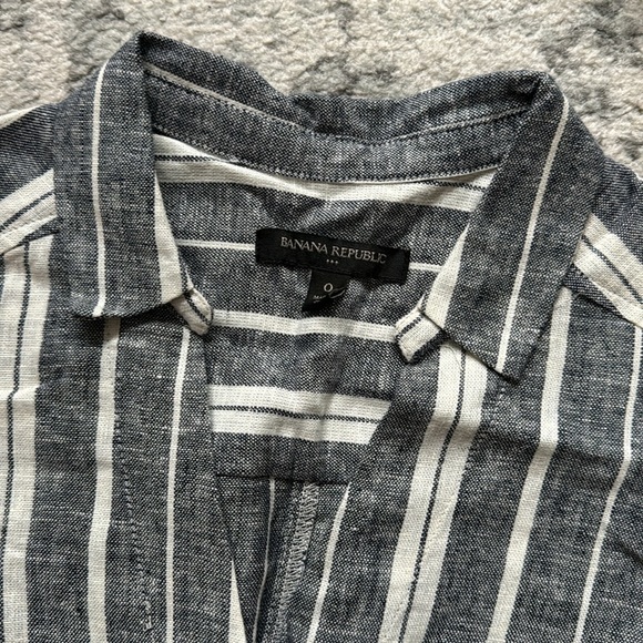 Beautiful linen stripped dress - Picture 3 of 3